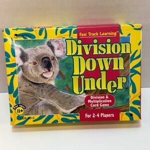 Learning Resources Division Down Under Card Game Ages 8+ Math Skills 2-4 Players